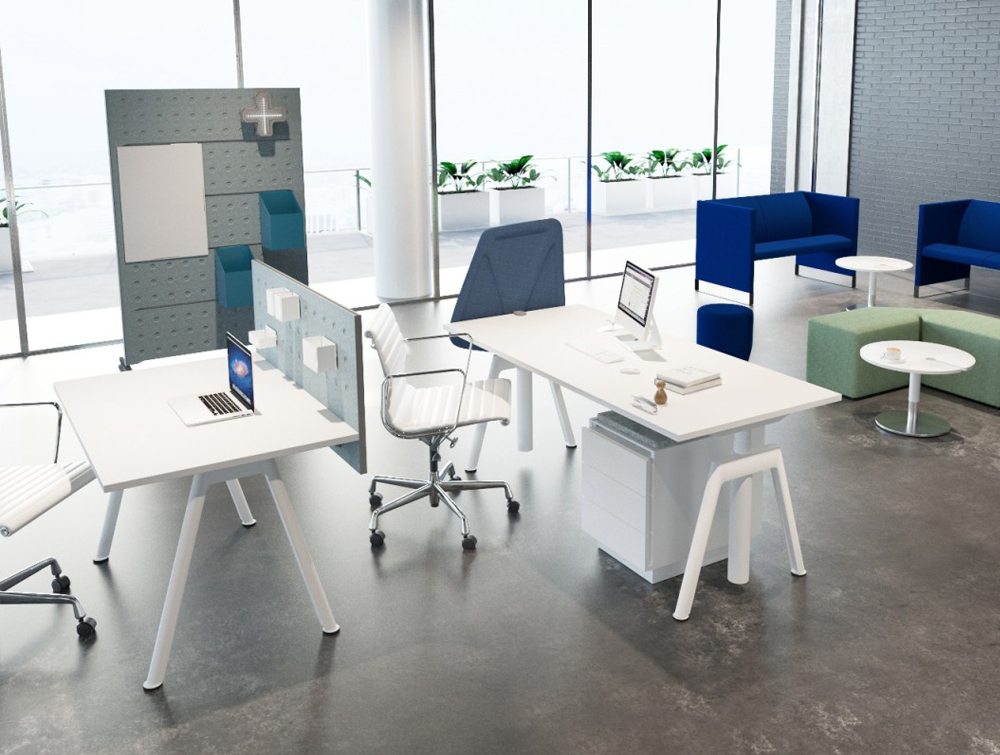 Balma Plus Hightop Meeting Table With Cylinder Base
