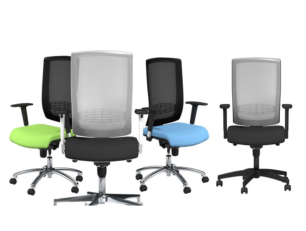 Office Chair Mesh Back Support Design Ideas Lumbar Support Adjule Arms Begin Mesh High Backrest Black Swivel Chair With Nylon Base In