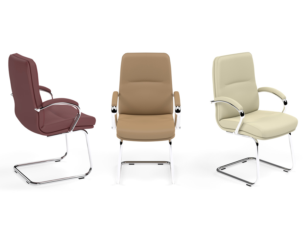 Idaho Executive Office Chair With Padded Arms In Red Idaho Executive Cantilever Office Chair Series
