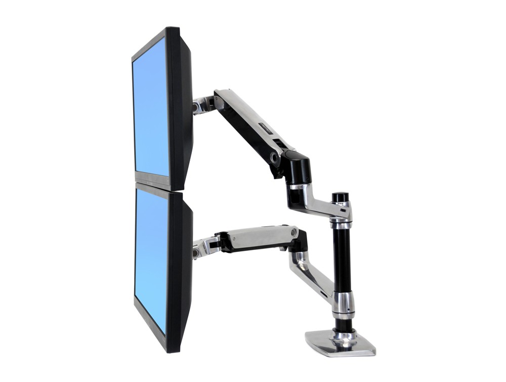 Ergotron Lx Dual Stacked Desk Mount Lcd Arm Radius Office Ergotron Lx Dual Stacked Desk Mount Lcd Arm