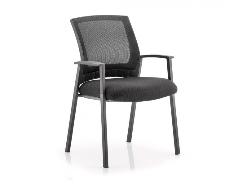 Meeting Room Reception Chair Black Fabric Meeting Room Reception Chair Black Fabric