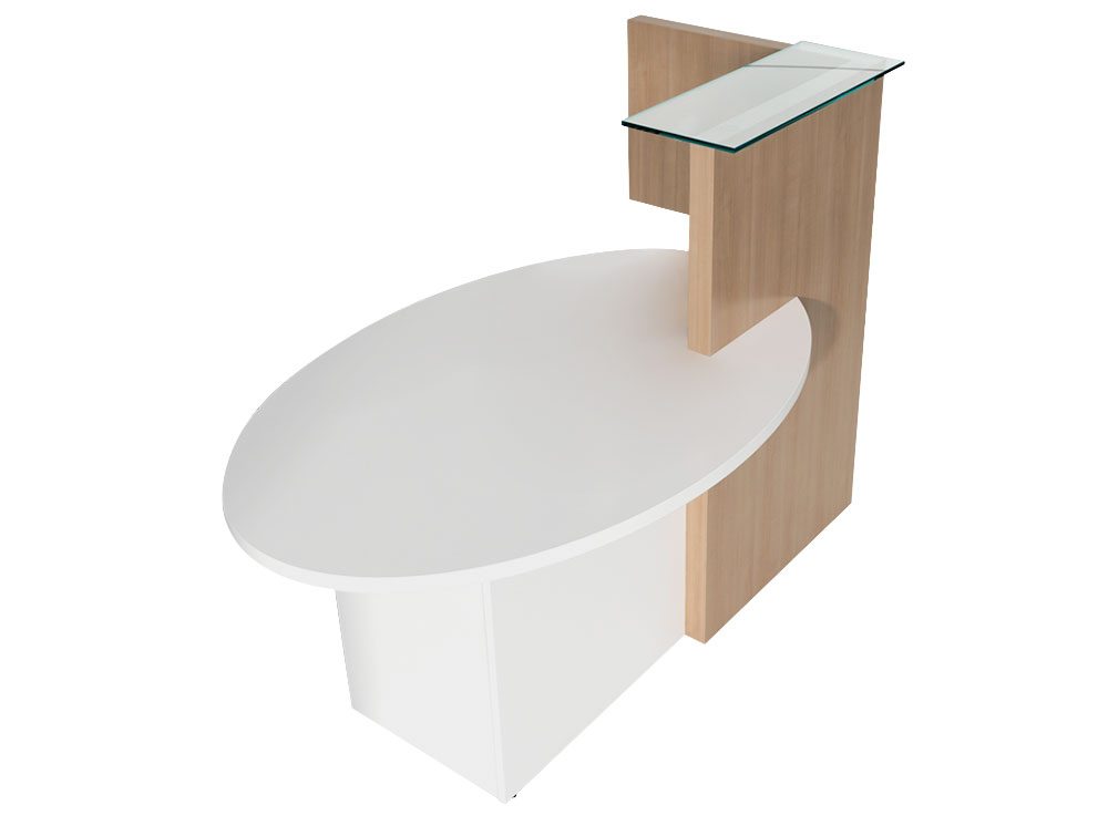 Ovo Multifunctional Reception Desk Ovo Multifunctional Small Reception Desks